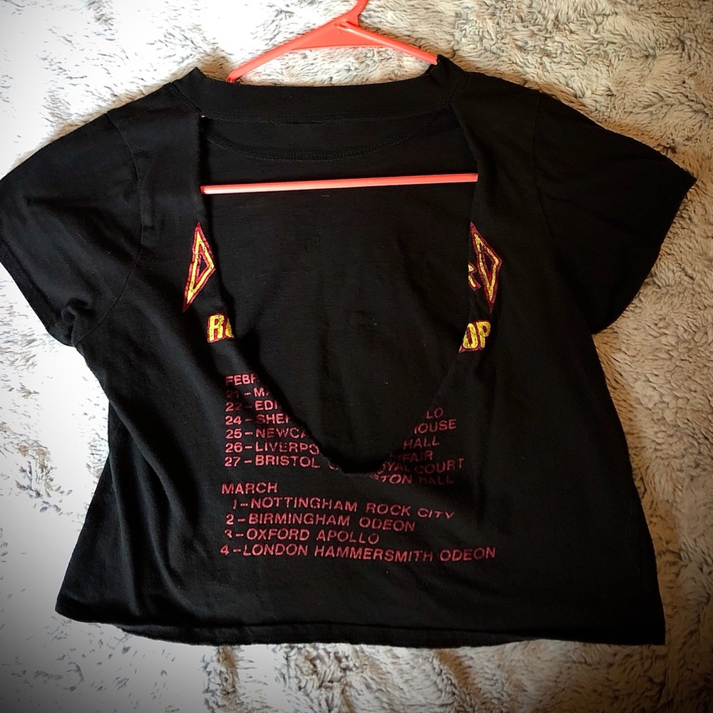 Def Leppard crop top